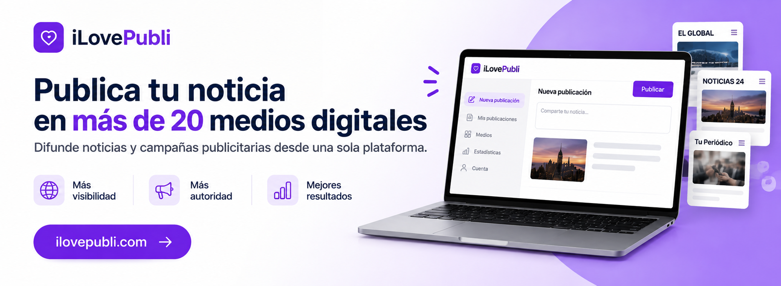 iLovePubli - Plataforma de difusión institucional y publicitaria